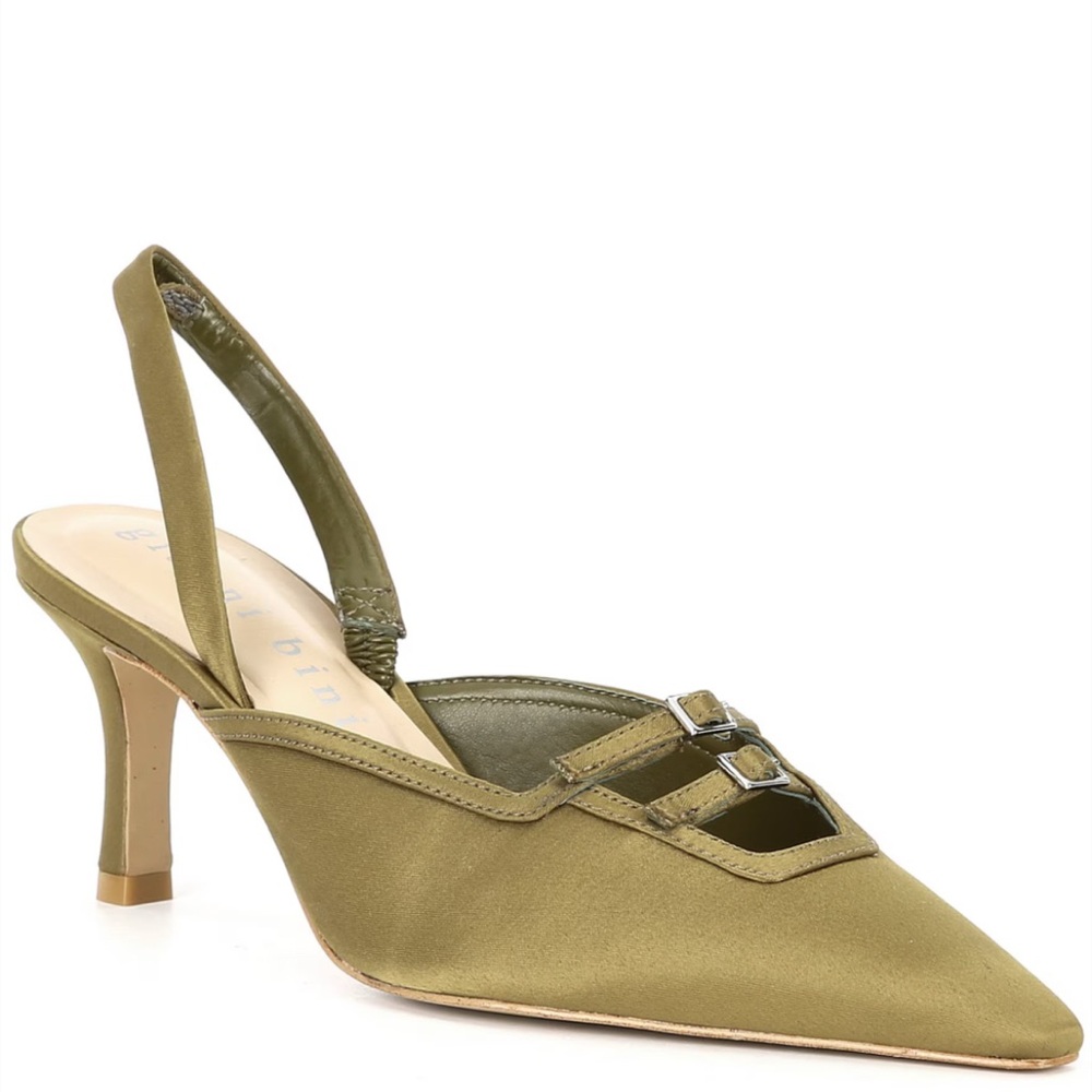 NEW NWT Gianni Bini Olive Slingback Heels 7